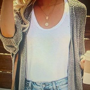 Long sleeve knit cardigan